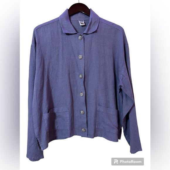 PA Company Boston - Boxy Linen Button Blouse - "One Size" - Picture 4 of 16